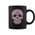 Breast Cancer Sugar Skull Day Of The Dead Dia De Los Muertos Coffee Mug