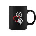 Canine Pet Rescue Cpr Peace Love Rescue With Pawprint Dog Puppy Coffee Mug