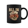 All In Card Game Playing Cards Poker Player Gambling Casino Graphic Design Printed Casual Daily Basic Coffee Mug