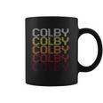 Colby Retro Wordmark Pattern Vintage Style Coffee Mug