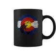 Colorado Flag With Fly Fishing Design Coffee Mug