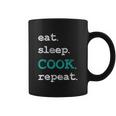 Cook Cooking Chief Eat Sleep Repeat Funny Vintage Gift Coffee Mug