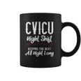 Cvicu Night Shift Nurse Keeping The Beat Coffee Mug