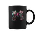 Day Of The Dead Cats Cat Lovers Dia De Los Muertos Coffee Mug