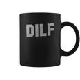 Dilf Handsome Hot Dad Fars Day Funny Crewneck Coffee Mug