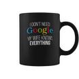 I Dont Need Google Coffee Mug