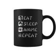 Eat Sleep Anime Repeat Coffee Mug