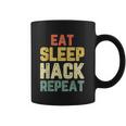 Eat Sleep Hack Hacker Hacking Funny Gift Coffee Mug