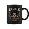 El Jefe Grilling Stand Back Funny Mexican Dad Playera Coffee Mug