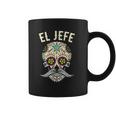 El Jefe Men Mexican Boss Skull Day Of The Dead Coffee Mug