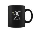 Flower Thrower White - Unofficial Banksy Coffee Mug