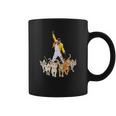 Freddie Mercury With Yellow Jacket And Cats Coffee Mug