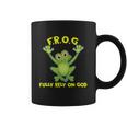 Frog Fully Rely On God Christianity Gift Coffee Mug