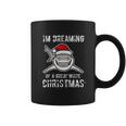 Funny Im Dreaming Of A Great White Christmas Gift Shark Coffee Mug