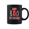 Funny Halloween Say Boo To Drugs Awareness Red Ribbon Coffee Mug