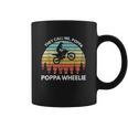 Funny Motocross Vintage Dirt Bike Poppa Wheelie Braaap Coffee Mug