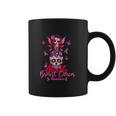 Funny Ribbon Like A Girl Sugar Skull Fight Breast Cancer Awareness Graphic Design Printed Casual Daily Basic Coffee Mug