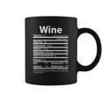 Funny Thanksgiving Wine Nutritional Values Coffee Mug