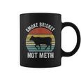 Funny Vintage Smoke Brisket Not Meth Funny Bbq Grilling Master Coffee Mug