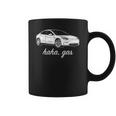 Haha Gas Tesla Model 3 Elon Musk Graphic White Funny Coffee Mug