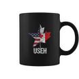 Half Canadian American Useh Canada Usa Flag United States Coffee Mug