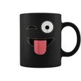 Halloween Costume Emoji Face Wink Eye Tongue Coffee Mug