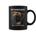 Im Innocent I Bet It Was The Cat Funny Guilty Cute Pug Coffee Mug