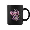 Kawaii Pastel Goth Cute Creepy Girl Skull Demon Evil Girl Coffee Mug