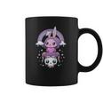 Kawaii Pastel Goth Cute Creepy Rabbit And Skull Coffee Mug