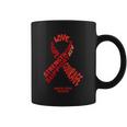 Kawasaki Disease Awareness Ribbon With Words Graphic Design Printed Casual Daily Basic Coffee Mug