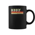 Keely Name Personalized Retro Vintage 80S 90S Birthday Coffee Mug