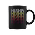 Kisha Retro Wordmark Pattern Vintage Style Coffee Mug