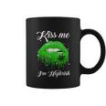 Kiss Me Im Highrish 420 Cannabis Marijuana Weed Lips Gift Graphic Design Printed Casual Daily Basic Coffee Mug