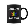 Legalize Gay Weed Rainbow Pride Flag Lgbtq Cool Lgbt Gift Graphic Design Printed Casual Daily Basic Coffee Mug