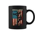 Line American Flag Electric Cable Gift Patriotic Line Gift Coffee Mug