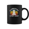 Llamastay 6 Feet Away Cute Yoga Llama Stay Social Distancing Coffee Mug