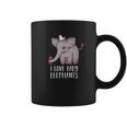 I Love Baby Elephants Funny Cute Chibi Elephant Gift Coffee Mug