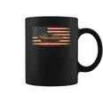 M1 Tank And American Flag Veterans Coffee Mug