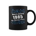 Made In January 1985 All Original Parts Shirts January 1985 T-Shirt Born January 1985 January 1985 All Original Parts 1985S Shirts Born In January 1985 Coffee Mug