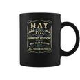 May 1972 49Th Birthday 49 Years Old Men Women Coffee Mug