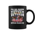 Mens Im A Dad Grandpa And Vietnam Veteran - Nothing Scares Me Coffee Mug