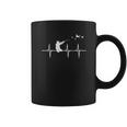 Mens Heartbeat Bird Shooting Hunting Duck Goose Hunter Quail Coffee Mug