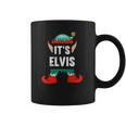 Mens Its Elvis Elf Personalized First Name Coffee Mug