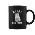 Merry Fluffmas Funny Christmas Cat Coffee Mug