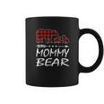 Mommy Bear Two Cubs Red Plaid Christmas Pajama Coffee Mug