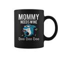 Mommy Needs Wine Shark Doo Doo Doo Coffee Mug