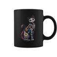 Mosaic Skull Day Of The Dead Cat Art Gift Coffee Mug