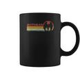 Mothman Retro Stripes Vintage Point Pleasant Cryptid Coffee Mug