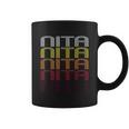 Nita Retro Wordmark Pattern Vintage Style Coffee Mug