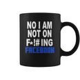 No Facebook T-Shirt Coffee Mug